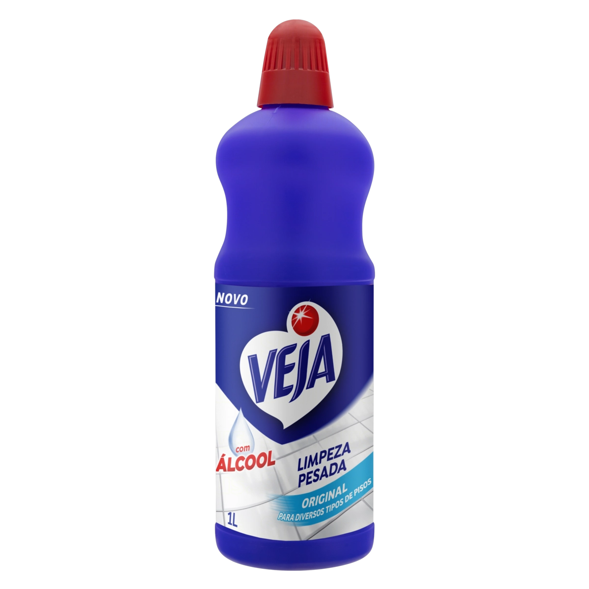 Limpador Limpeza Pesada Com álcool Original Veja Frasco 1l
