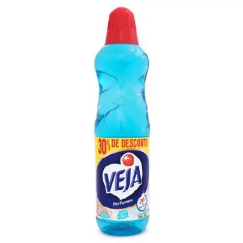 Limpador Uso Geral Azul Coral Veja Perfumes Frasco 500ml Grátis 30 De Desconto