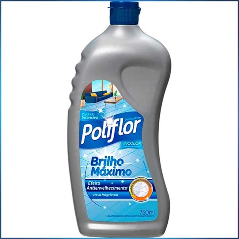 Cera Líquido Poliflor Max Brilho Inc12x | Cera Líquido.incolor Poliflor