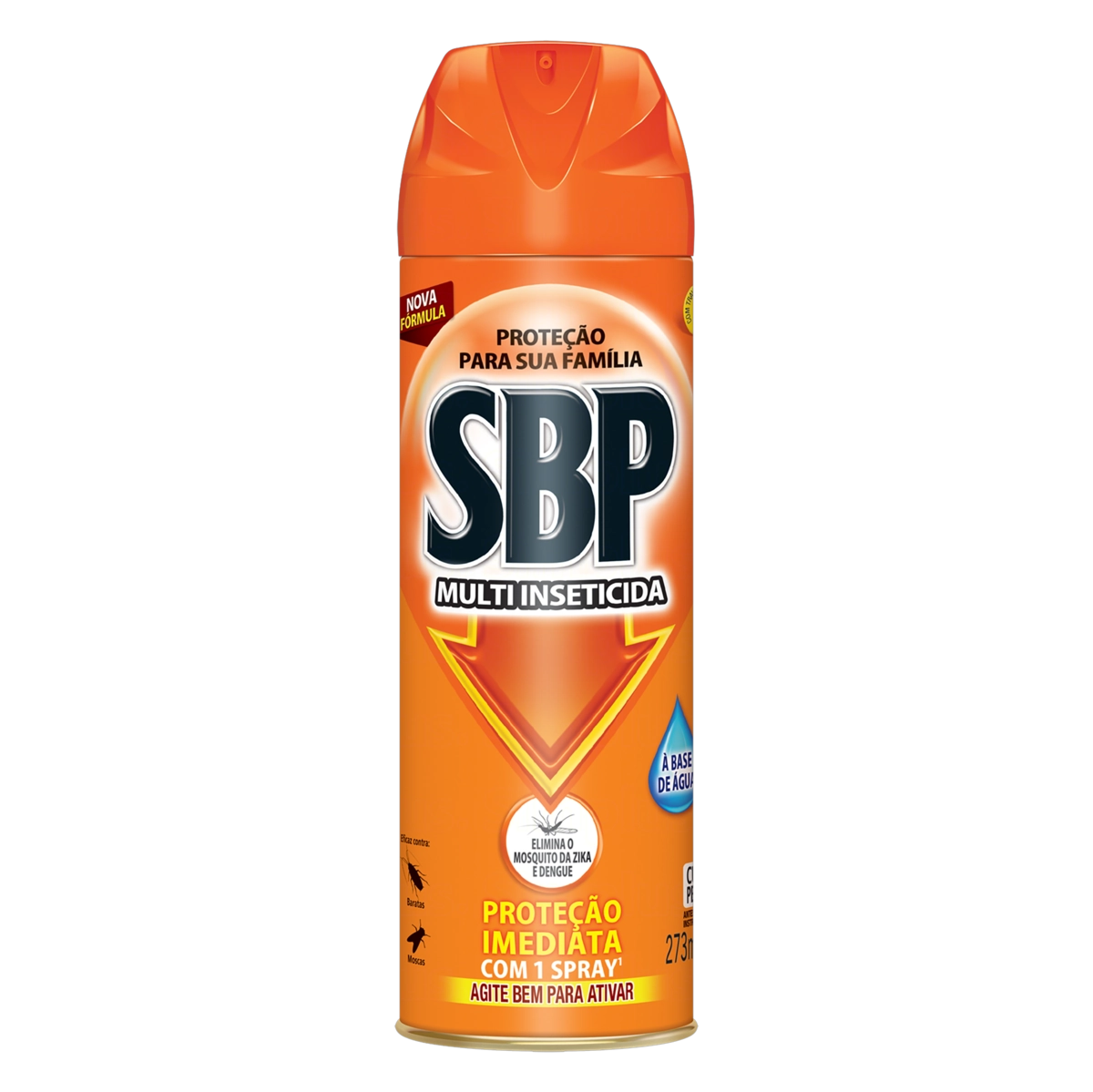 Multi Inseticida Aerossol Base água Sbp Frasco 273ml Spray