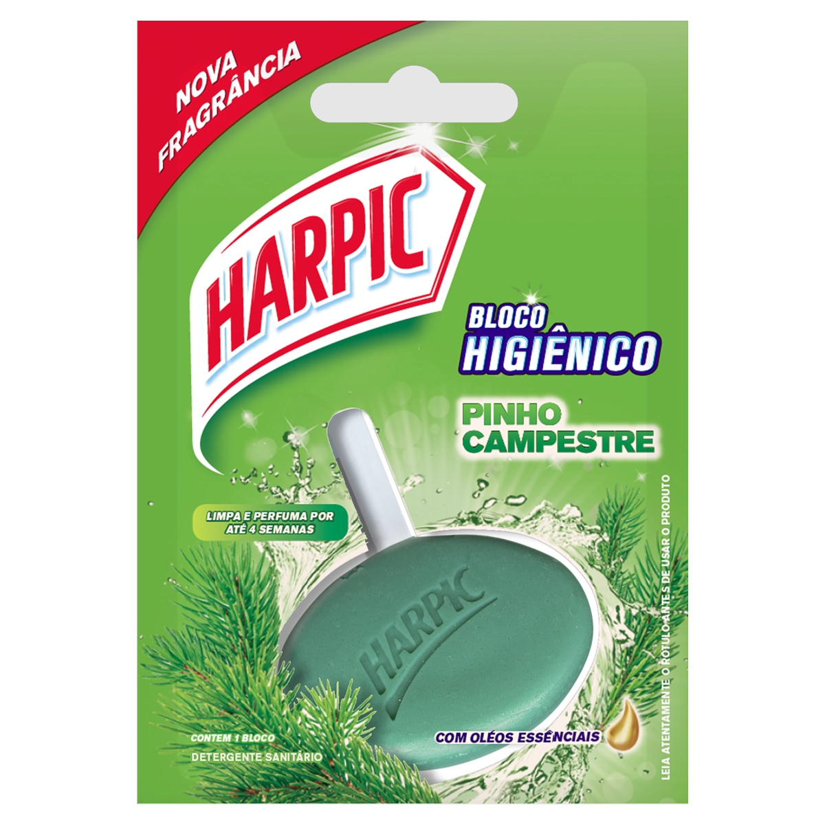 Detergente Sanitário Bloco Pinho Campestre Harpic