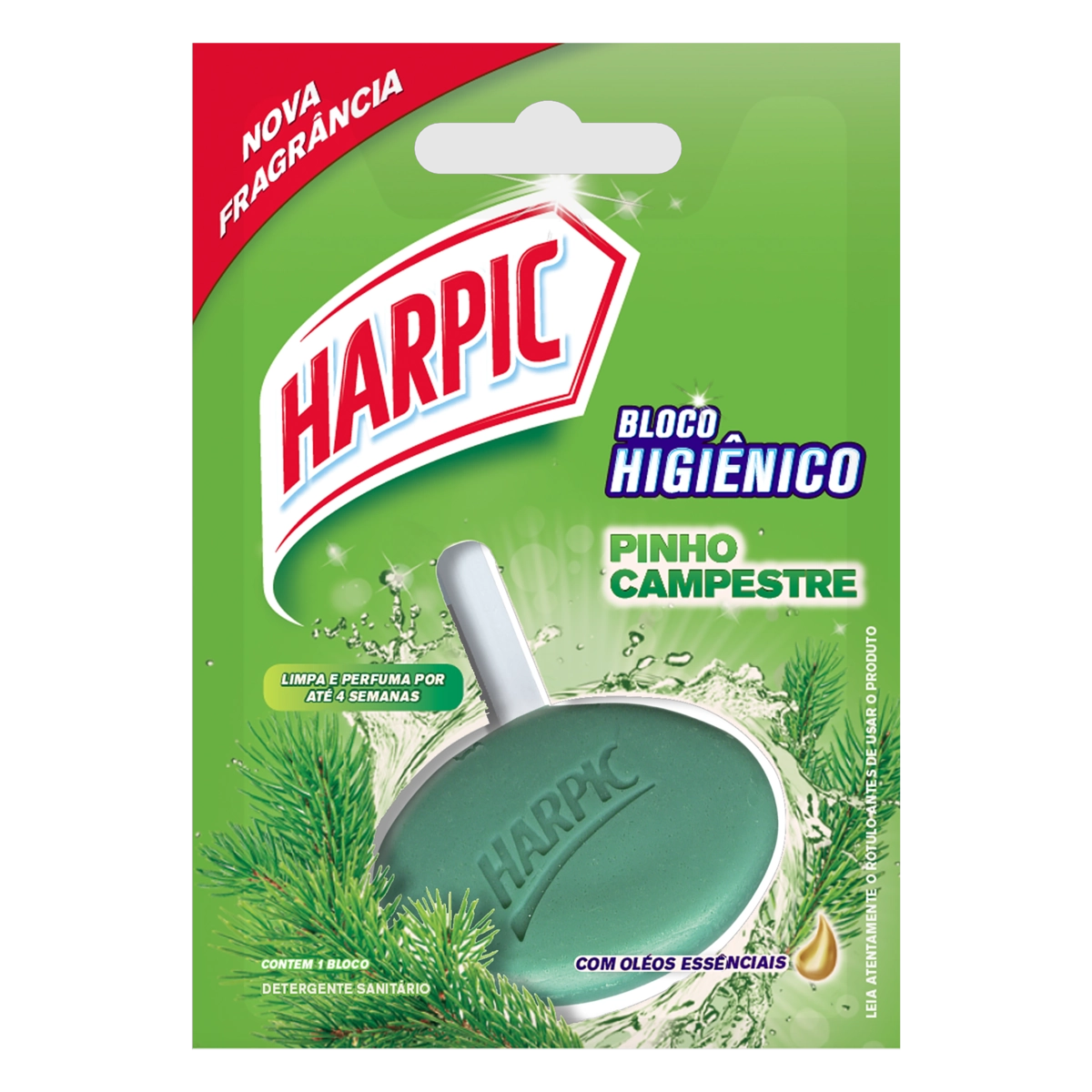 Pedra Sanitária Harpic Aroma Plus Pinho