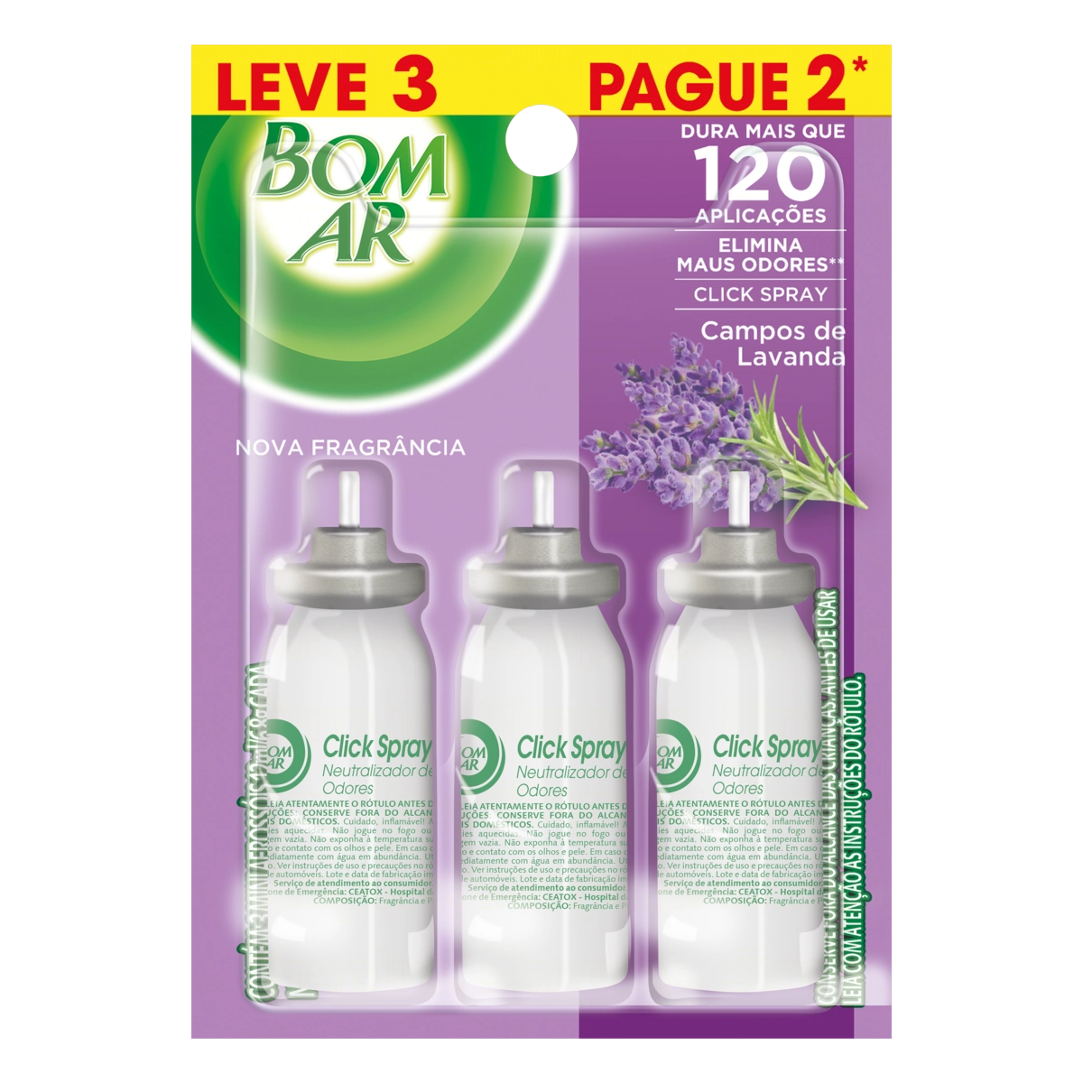 Pr Bom Ar Click Spray Rf Lav L3p2