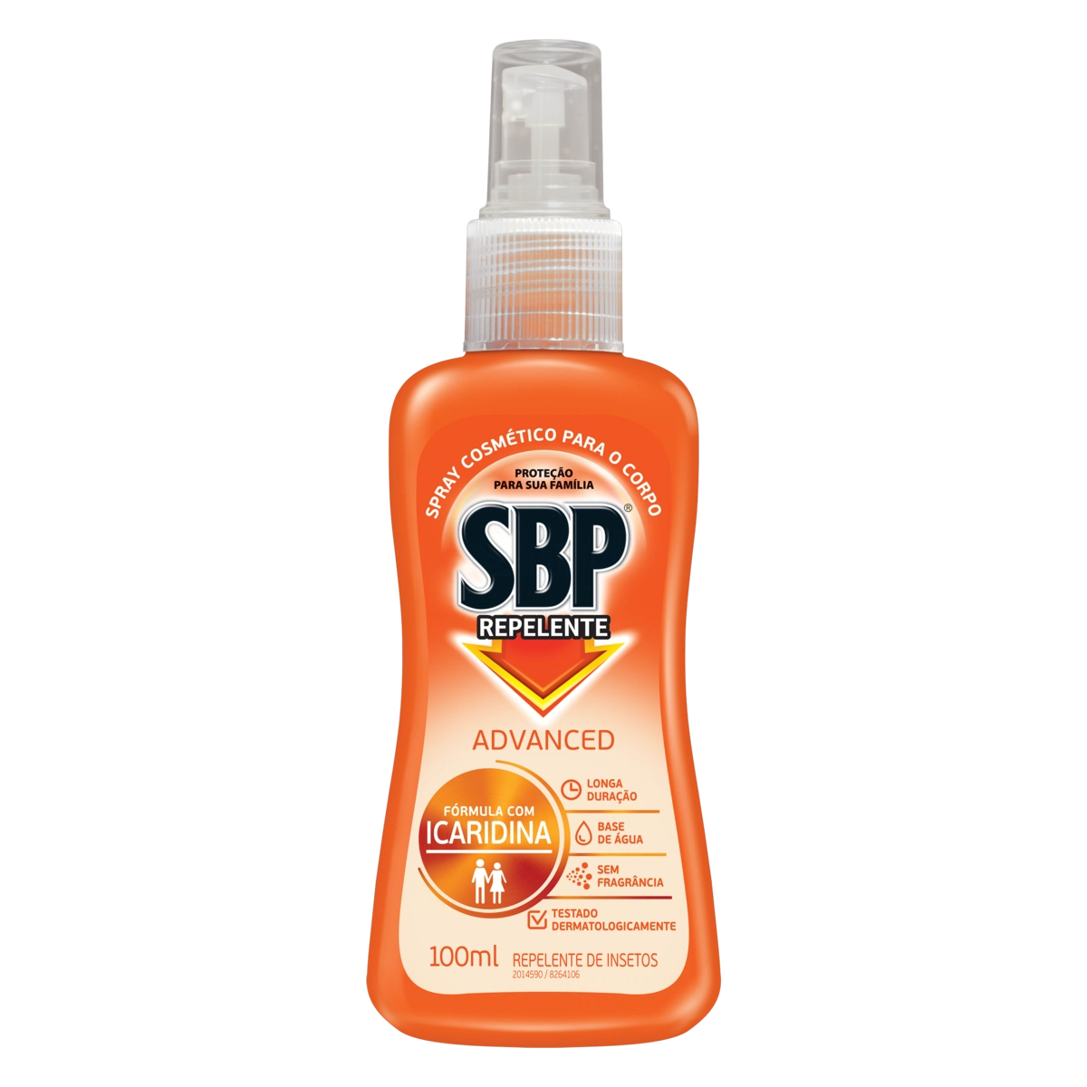 Repelente Sem Fragrância Sbp Advanced Frasco 100ml Spray