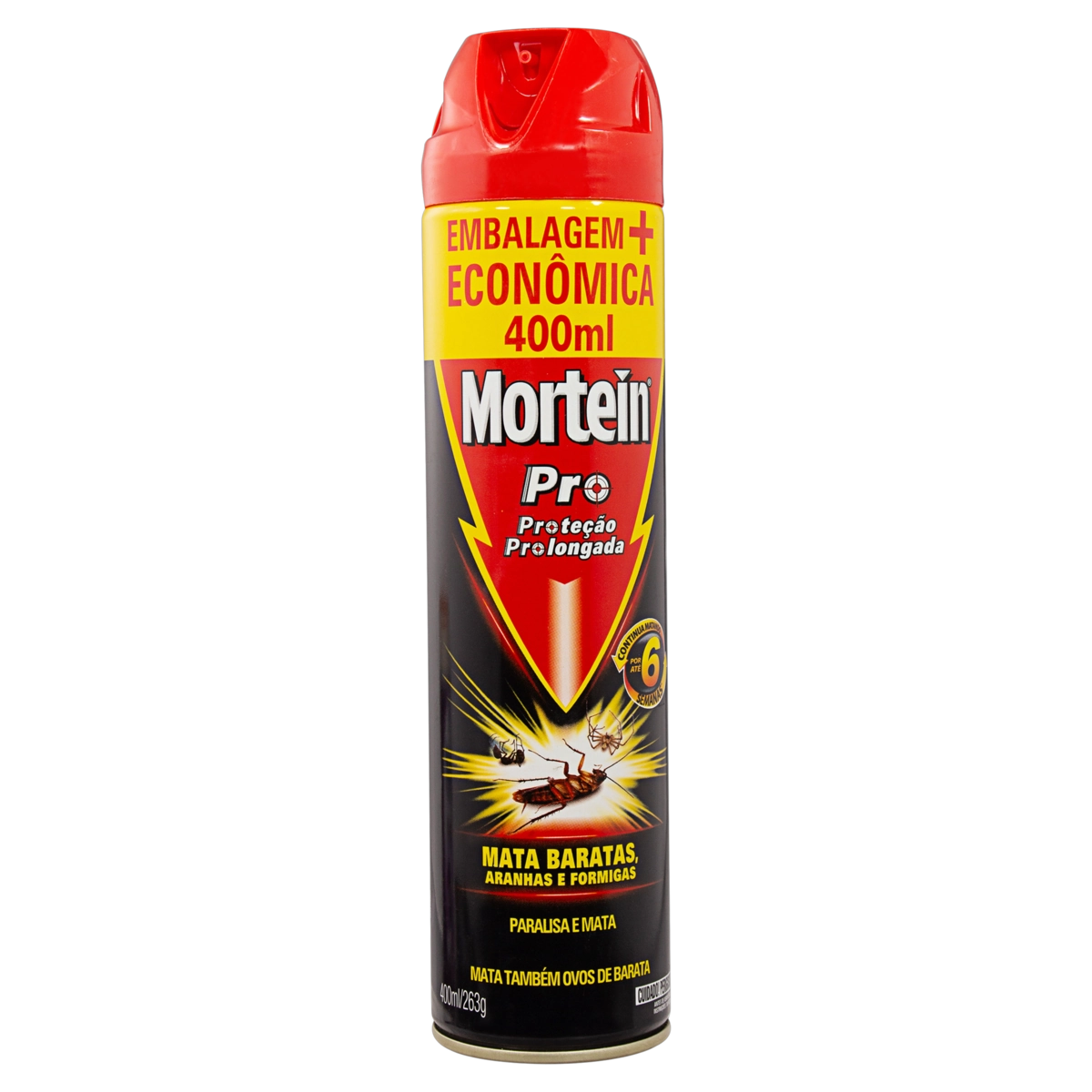 Inseticida Aerossol Mortein Pro Frasco 400ml Spray Embalagem Econômica