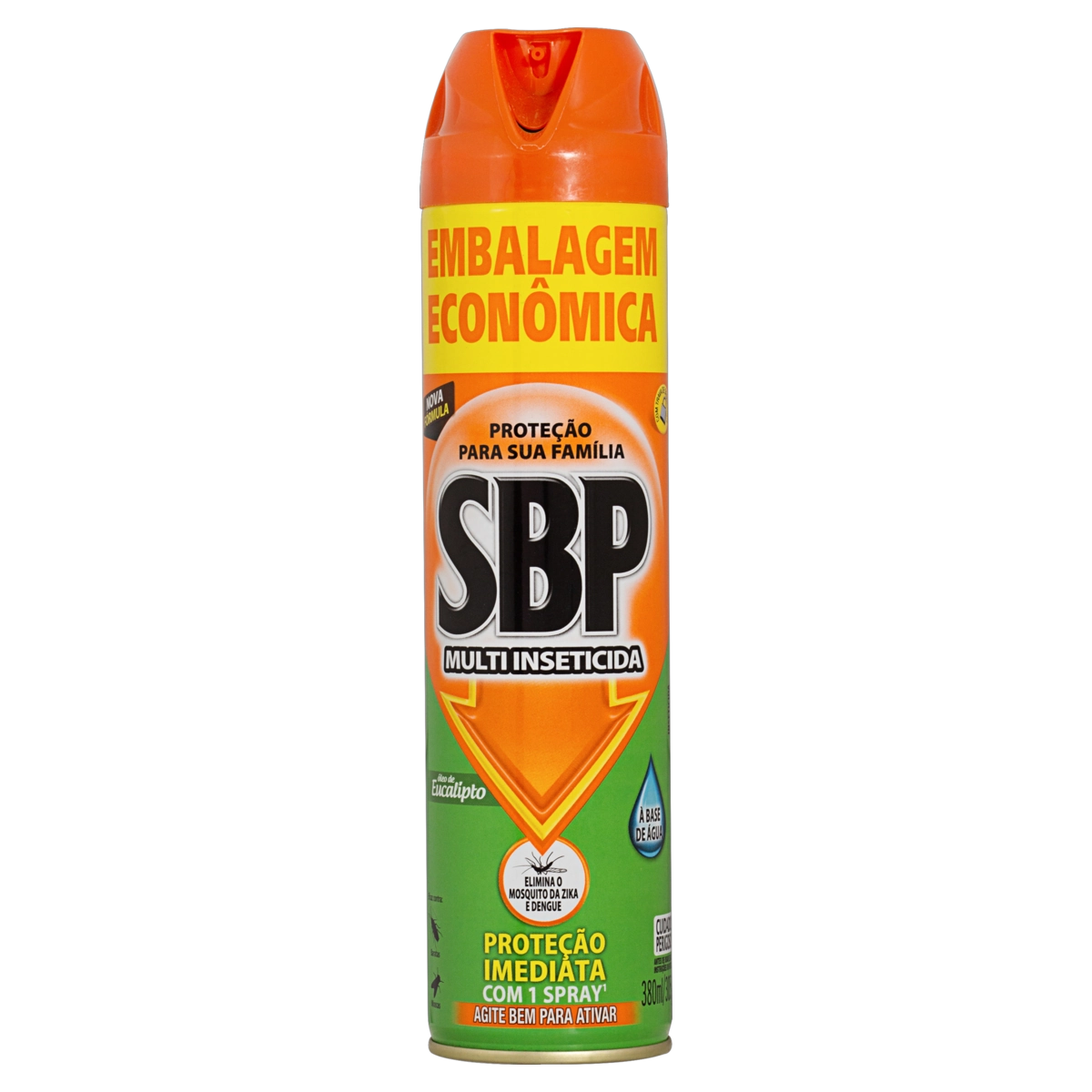 Multi Inseticida Aerossol óleo De Eucalipto Sbp Frasco 380ml Spray Embalagem Econômica