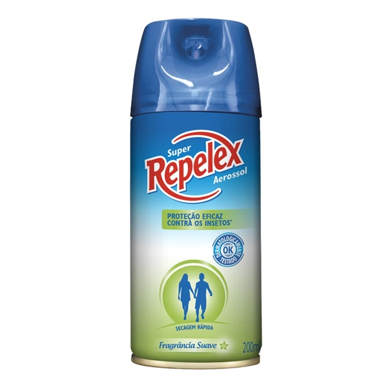Repelente Aerossol Suave Repelex Frasco 200ml Spray