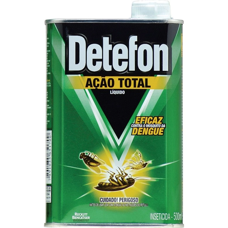 Inseticida Líquido Ação Total Detefon Frasco 500ml