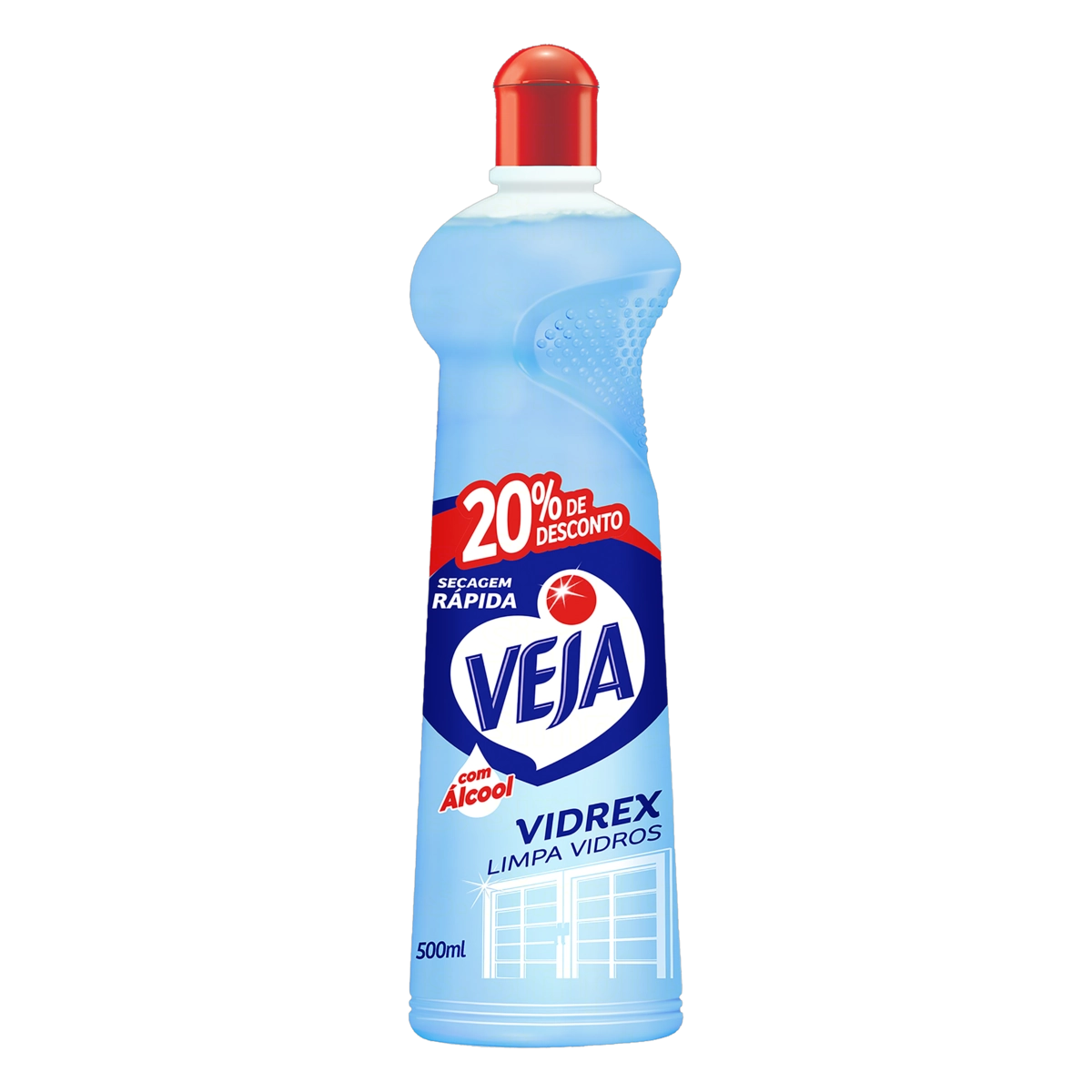 Limpa Vidro Líquido Tradicional Veja Vidrex Squeeze 500ml Grátis 20 De Desconto