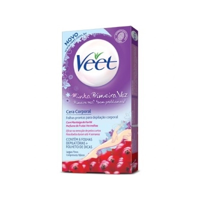 Veet Cera C/6 Fls Minha Primeira Vez