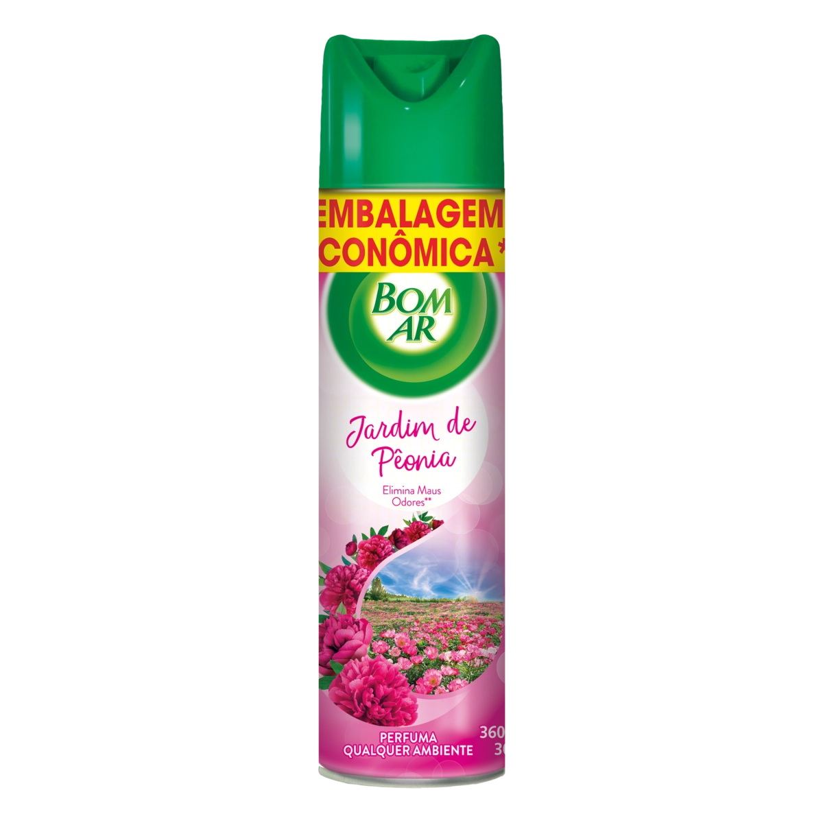 Neutralizador De Odores Jardim De Pêonia Bom Ar Frasco 360ml Spray Embalagem Econômica