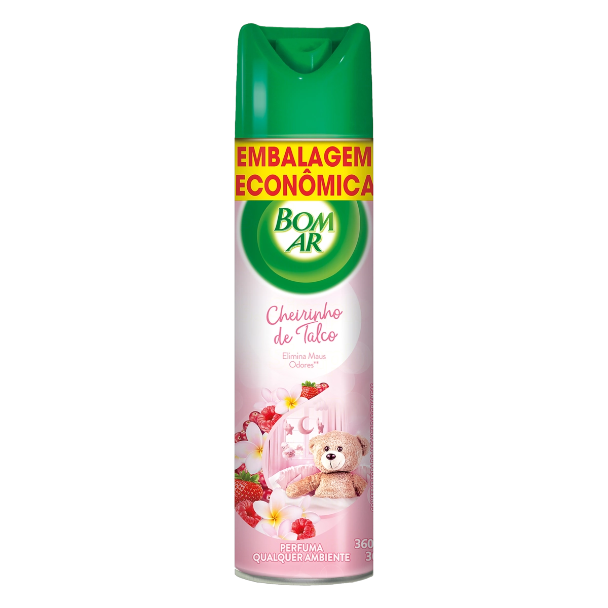 Purificador De Ar C/20 Desconto Cheirinho De Talco 360ml Bom Ar