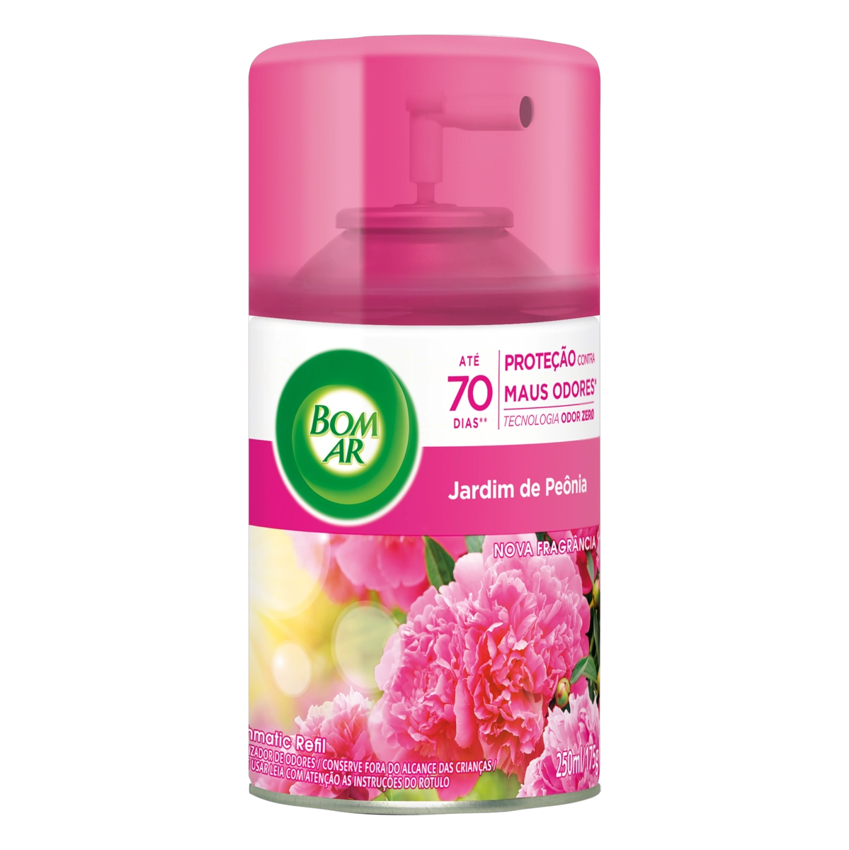 Neutralizador De Odores Jardim De Peônia Freshmatic Bom Ar Frasco 250ml Spray Refil