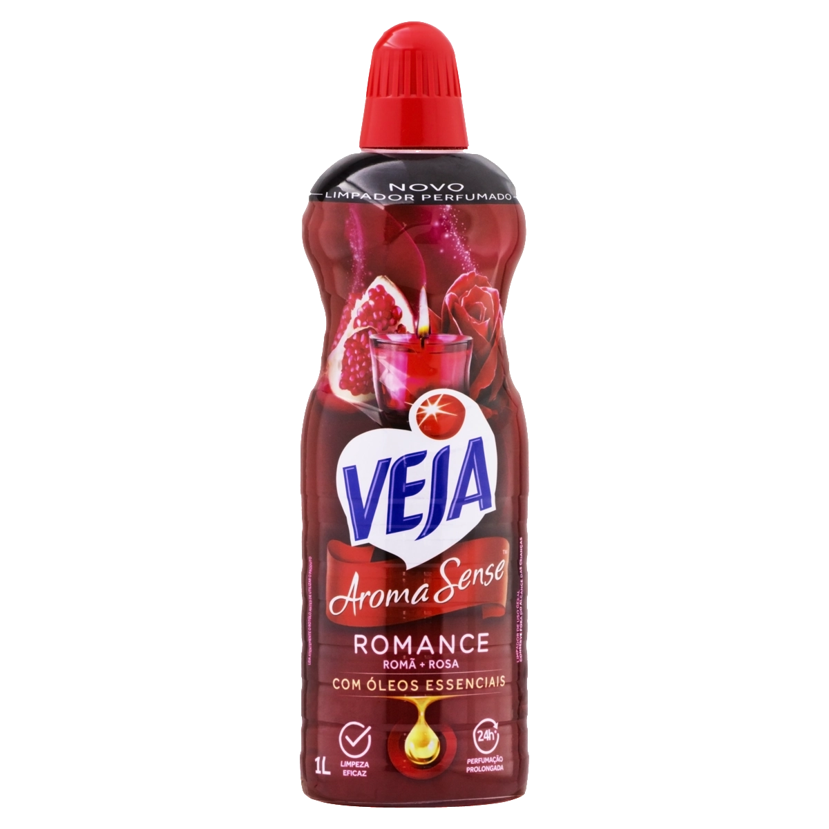 Limpador Perfumado Romance Veja Aroma Sense Frasco 1l