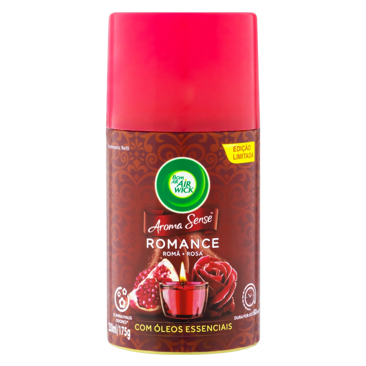 BOM AR FRESH AROMA SENSE ROMANCE REFIL 250ML