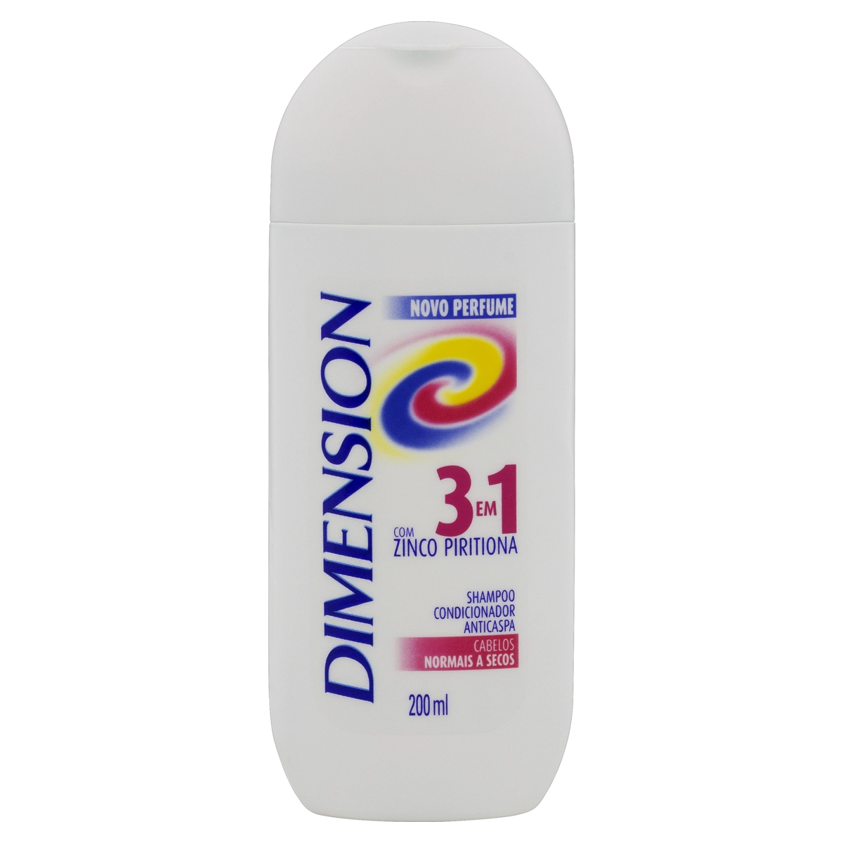 Shampoo 3 Em 1 Dimension Cabelos Normais A Secos Frasco 200ml