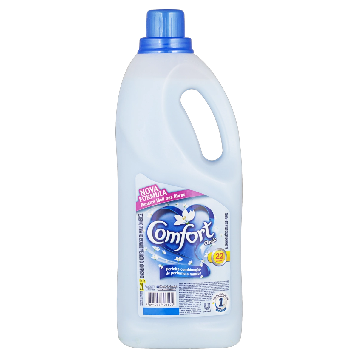 Amaciante De Roupa Diluído Classic Comfort Frasco 2l