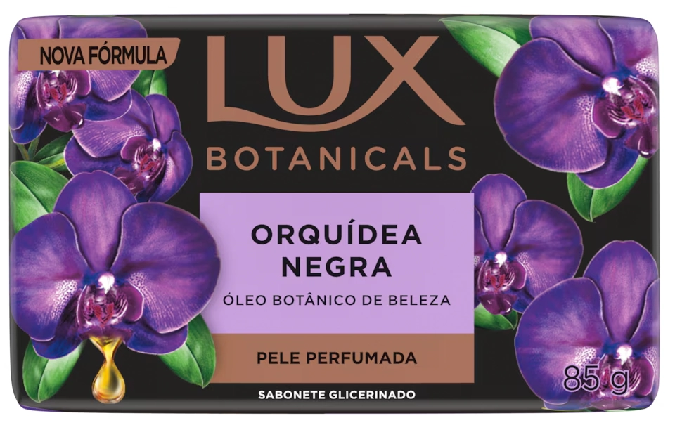 Sabonete Barra Glicerinado Orquídea Negra Lux Botanicals Envoltório 85g