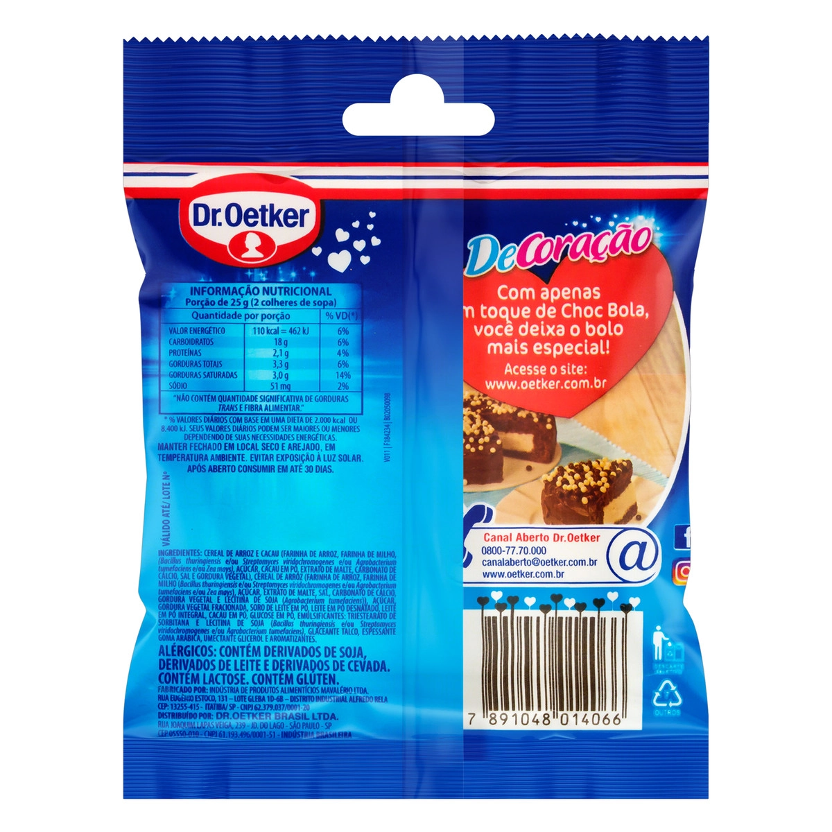 Confeito Dr.oetker Chocolate Bola