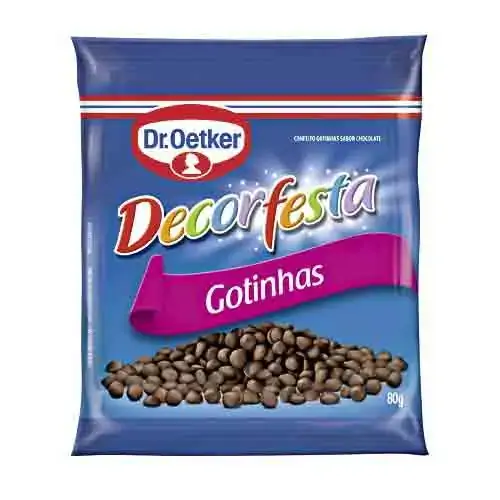 Confeito Gotas Oetker Chocolate