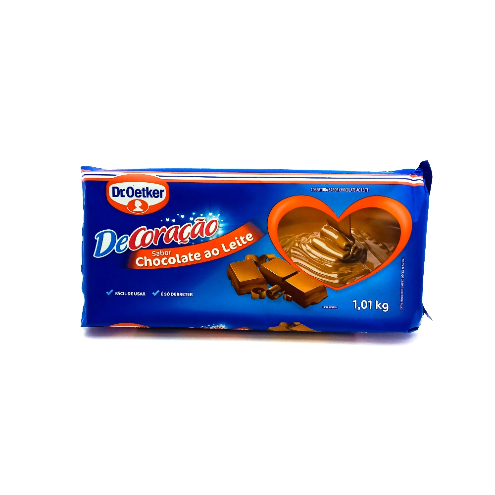Barra Choc Dr Oetker Cob Ao Leite 1,01kg