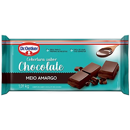 Barra Choc Dr Oetker Cob Meio Amargo 1,01kg
