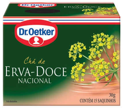 Cha Oetker Erva Doce 15saq