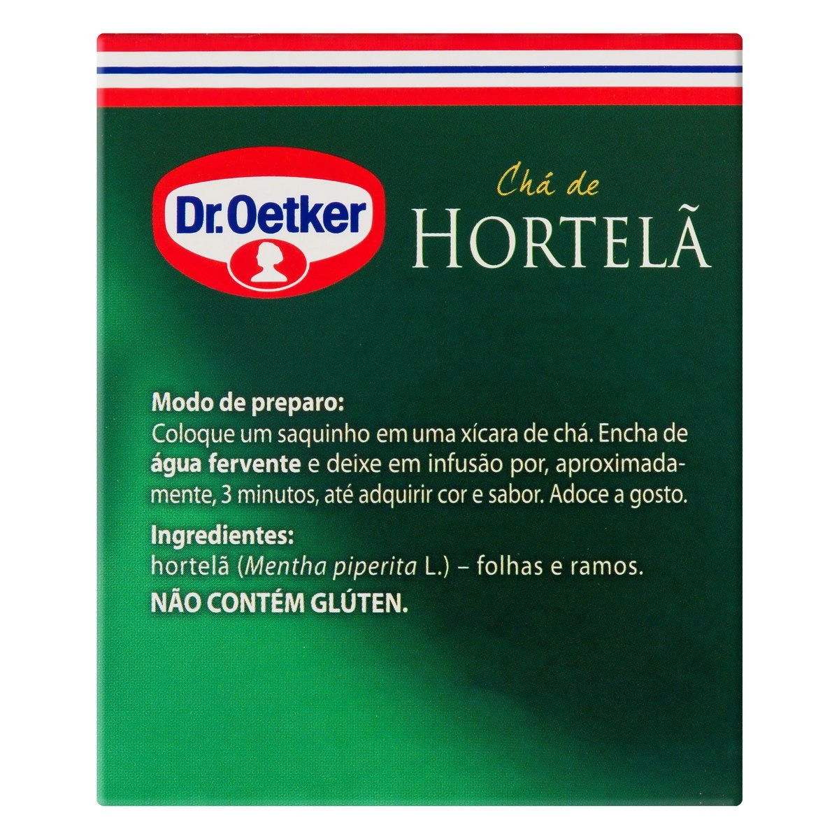 Chá De Hortelã Com 15 Sachês Dr. Oetker 15g