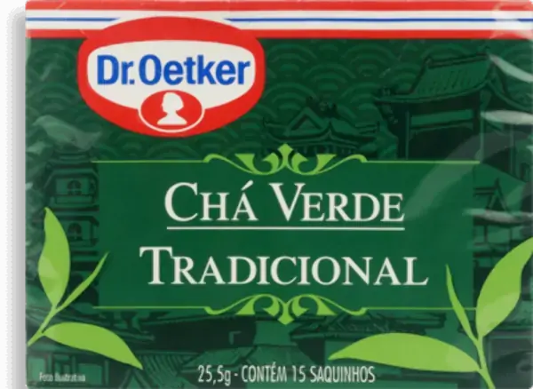 Cha Dr Oetker 15unidade Verde Tradicional 25,5gr