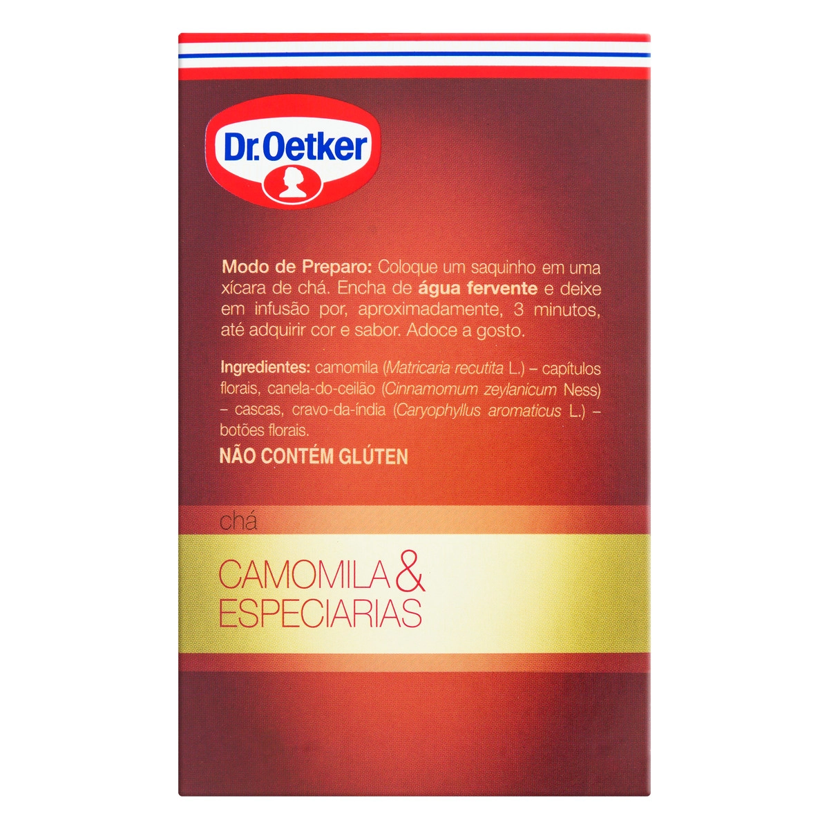 Chá Dr. Oetker Camomila Com Especiarias