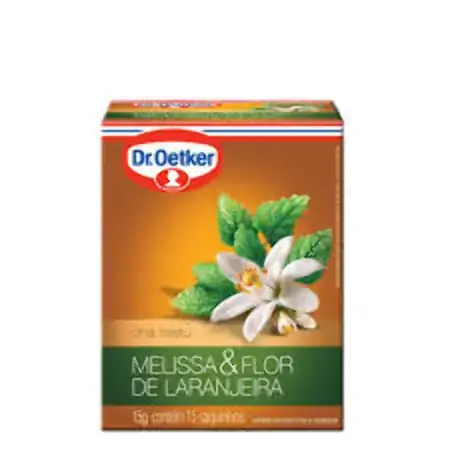 Cha Oetker Melissa Flor Laranja C/15 Saq