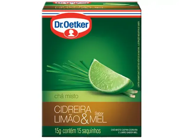 Chá Misto Cidreira Limão E Mel Com 15 Sachês Dr. Oetker 15g
