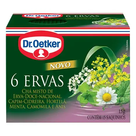 Cha Oetker 6 Ervas C/15 Saq