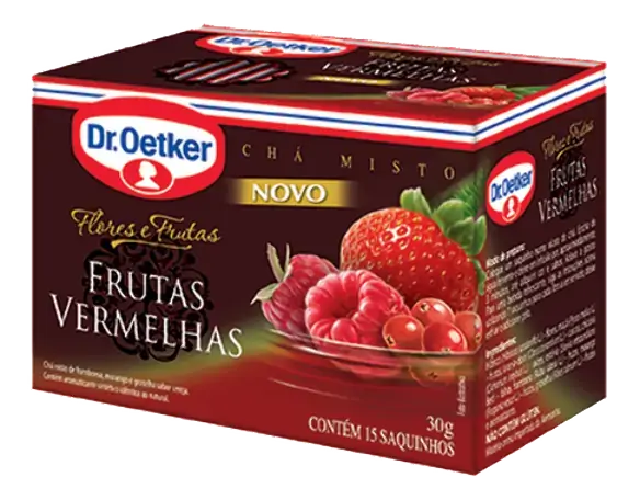 Cha Oetker Fl.frutas Vermelhas C/15 Saq