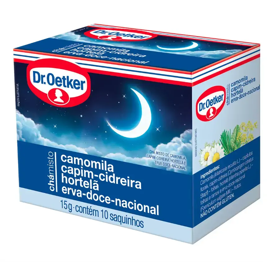 Cha Misto Doces Sonhos Caixa Com 10 Saches 15g Dr Oetker