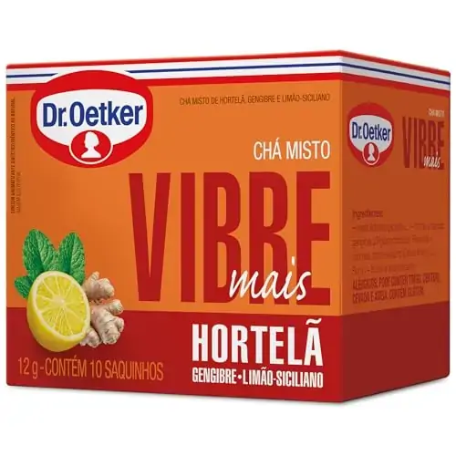 Cha Saq Dr.oetker Hortela, Gengibre E Limao Siciliano 12g