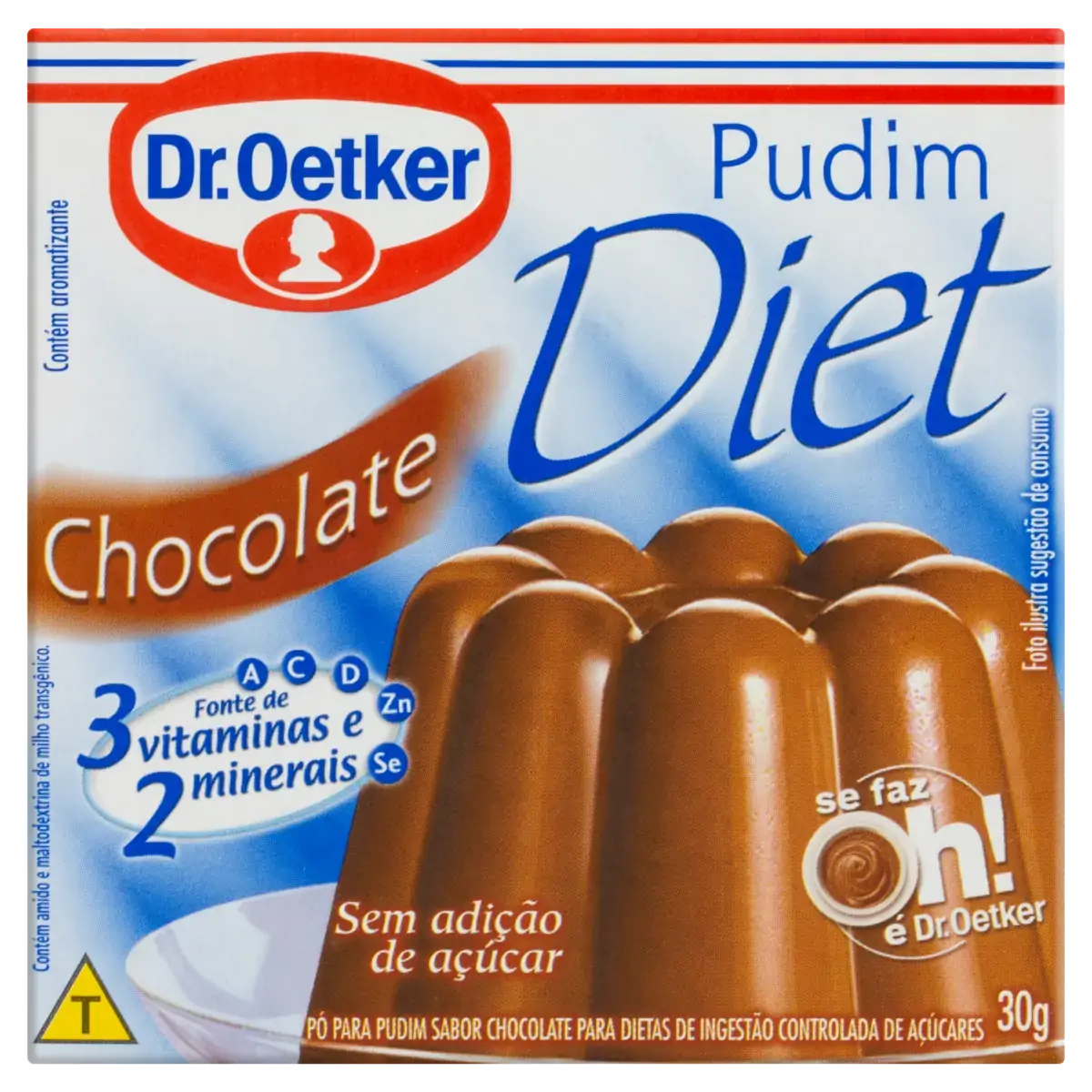 Pó Para Pudim Diet Chocolate Dr. Oetker Caixa 30g