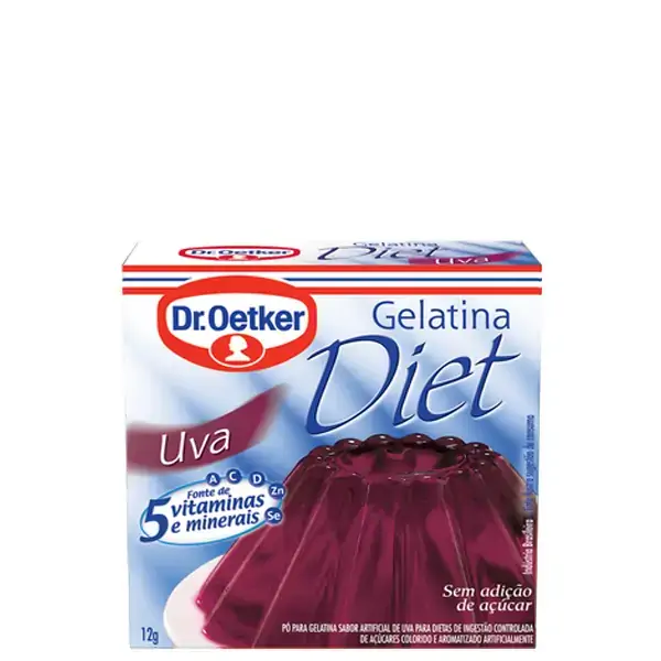 Gelatina Dr.oetker Uva Diet