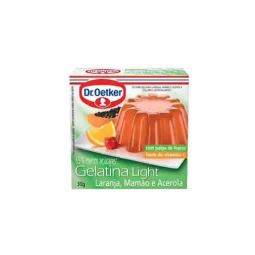 Gelatina Dr.oetker Laranja, Mamão E Acerola Light