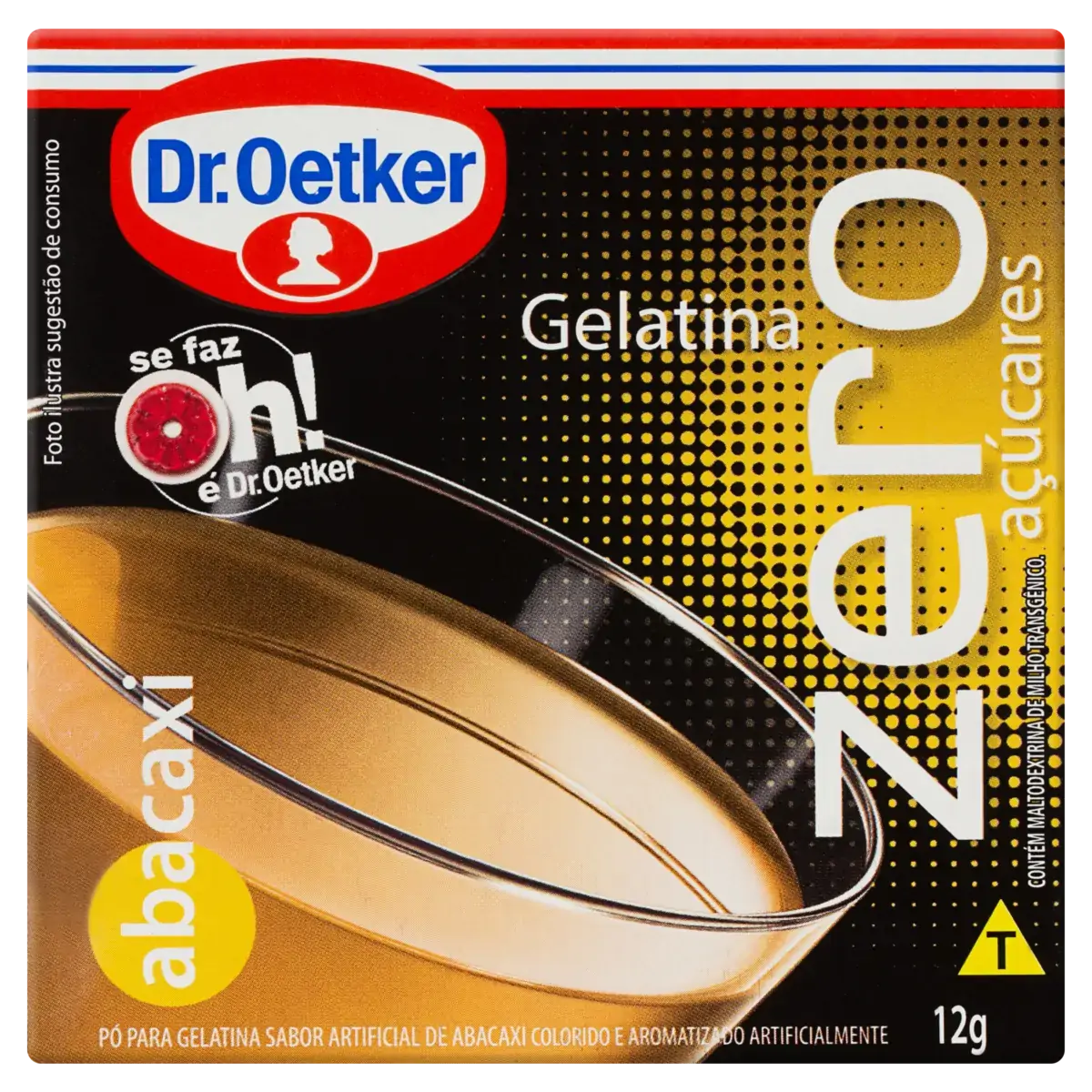 Gelatina Oetker Zero Abacaxi