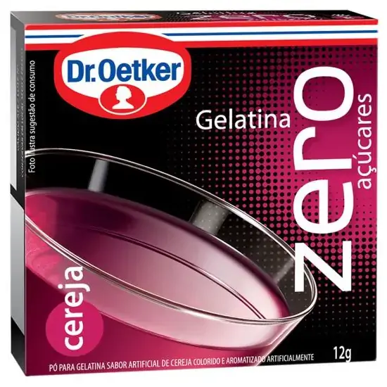 Gelatina Dr Oetker Zero Cereja