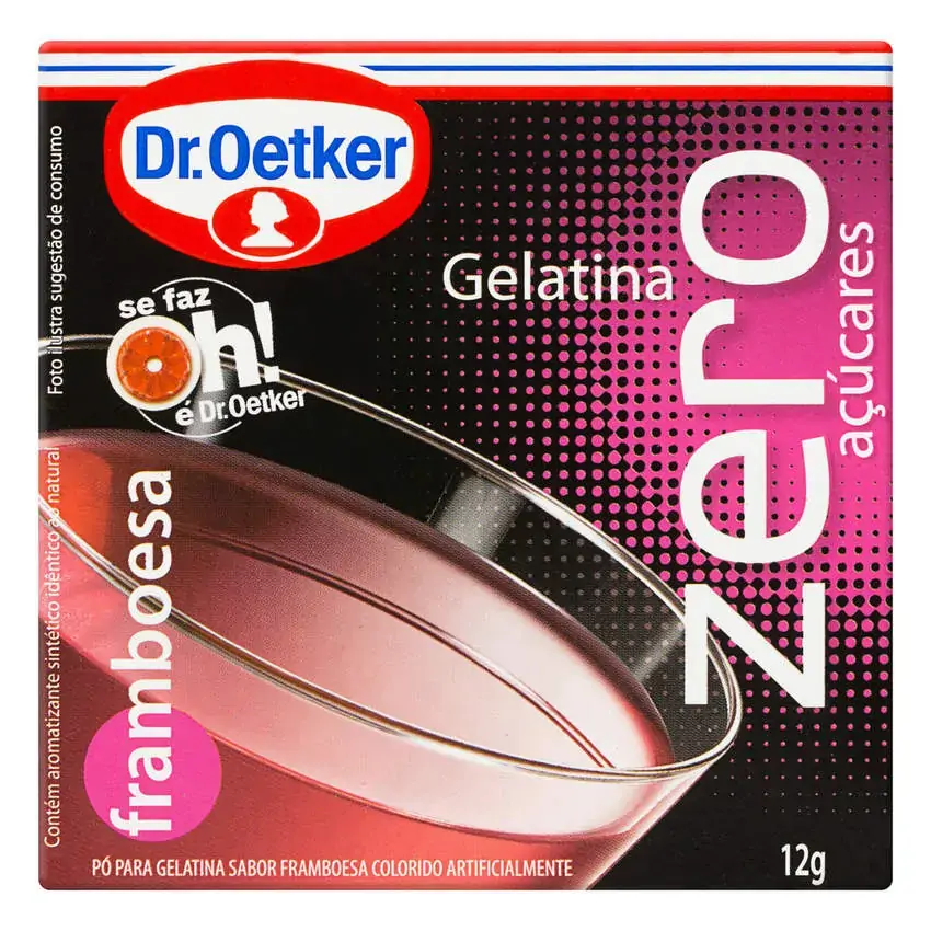 Gelatina Zero Framboesa Dr Oetker