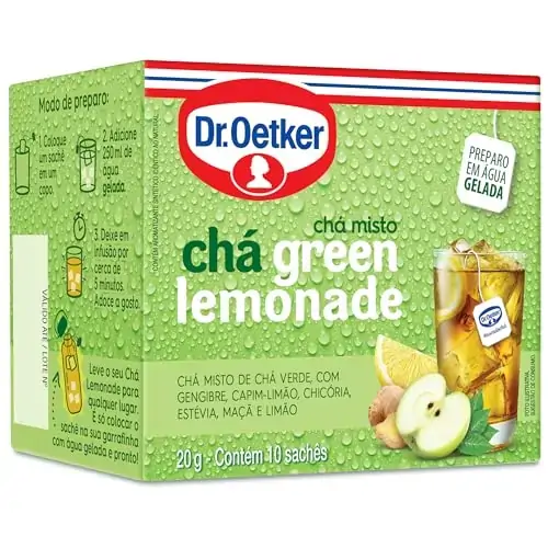 Cha Dr.oetker Green Lemonade Lim/maca/geng 10u 20g