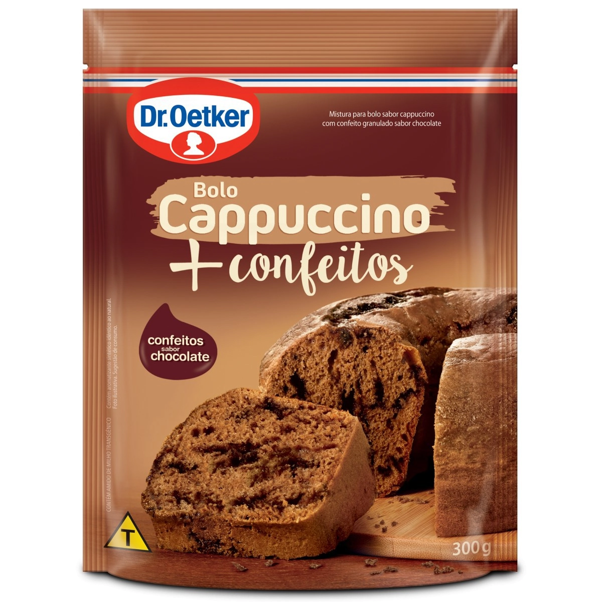 Mist.bolo Dr.oetker 300g Cappuccino C/confeitos