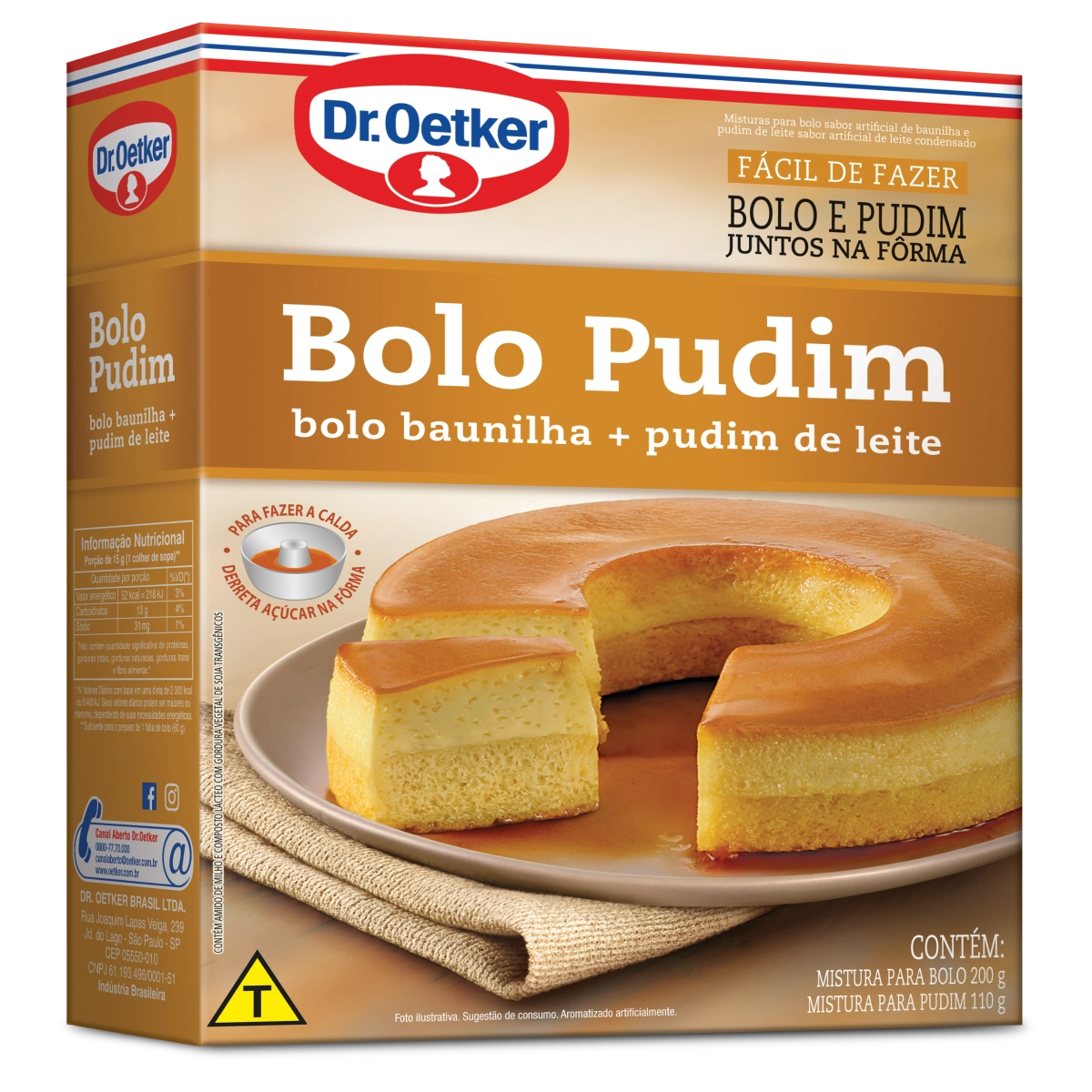 Mist.bolo Dr.oetker 310g Bolo Pudim