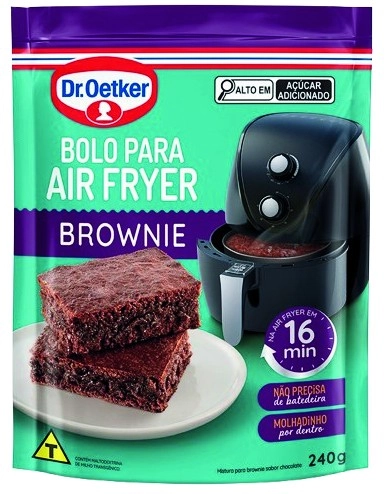 Mistura De Bolo Oetker Air Fryer 240g Brownie