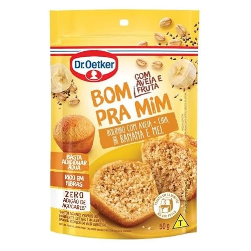 Mist.p/bolo Dr.oetker 50g Banana/aveia/chia Zero Acucar