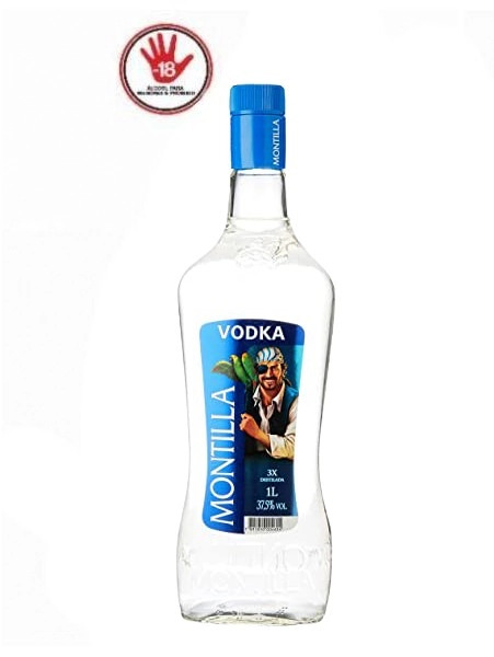 Vodka 3x Destilada Montilla Garrafa 1l