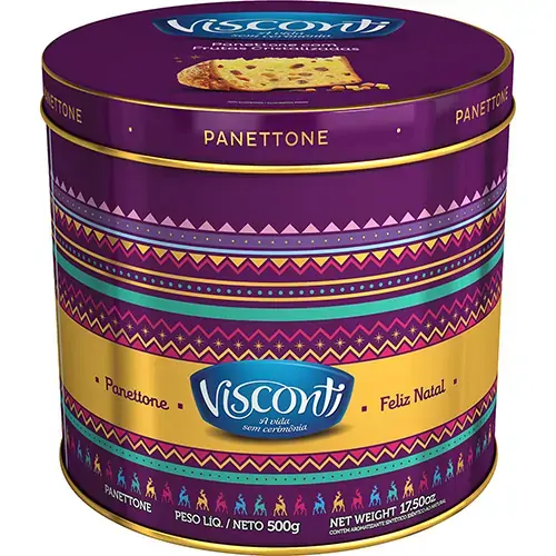 Panetone Visconti Lata De