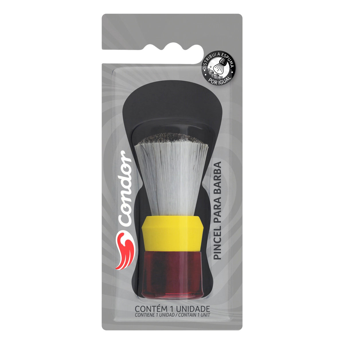 Pincel Para Barba Com Cerdas Mistas Condor Ref. Sm 2020